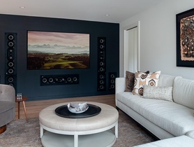 83" Sony OLED TV, 13 Premium Focal Speakers, JL Audio In-Wall Subwoofers