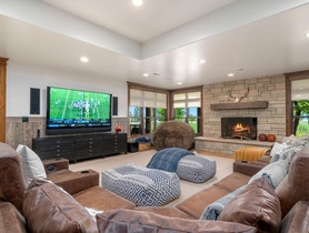 Includes: DMF Lighting; KEF in-wall speakers; Sony TV; Savant Soundbar; Lutron Triathlon Shades