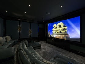 Home cinema with Digital Projection projection, Triad loudspeakers and Classé processing and amplification.