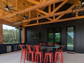 Six Coastal Source Bollards, Two Furrion TVs, Control4 Automation and Lighting, Clara Shades, Focal Theater
