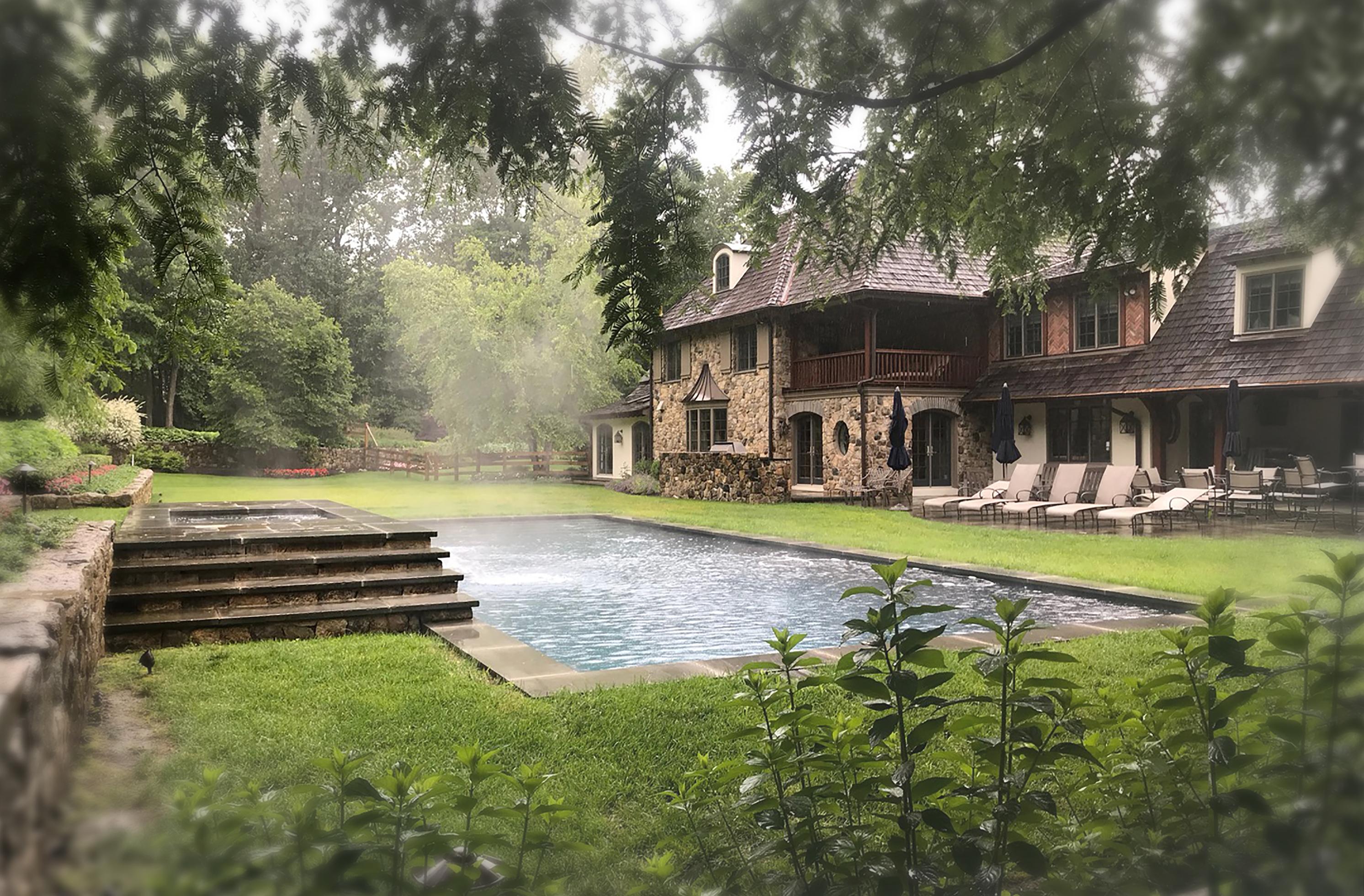 frayednot This peaceful backyard setting is coupled with a discrete landscape speaker solution to really create a vibe!