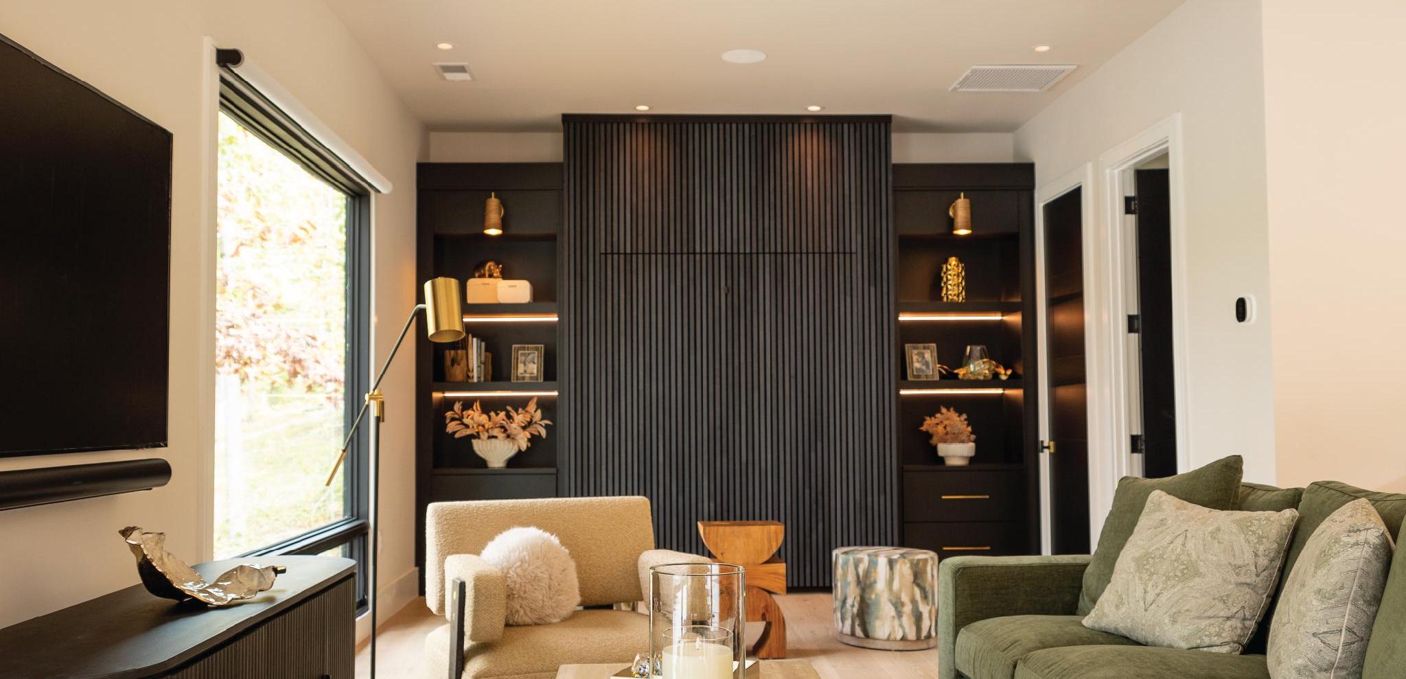 iQuarters The home features Lutron HomeWorks system, with lutron Palladiom Shades and Keypads, Lights, Josh Ai