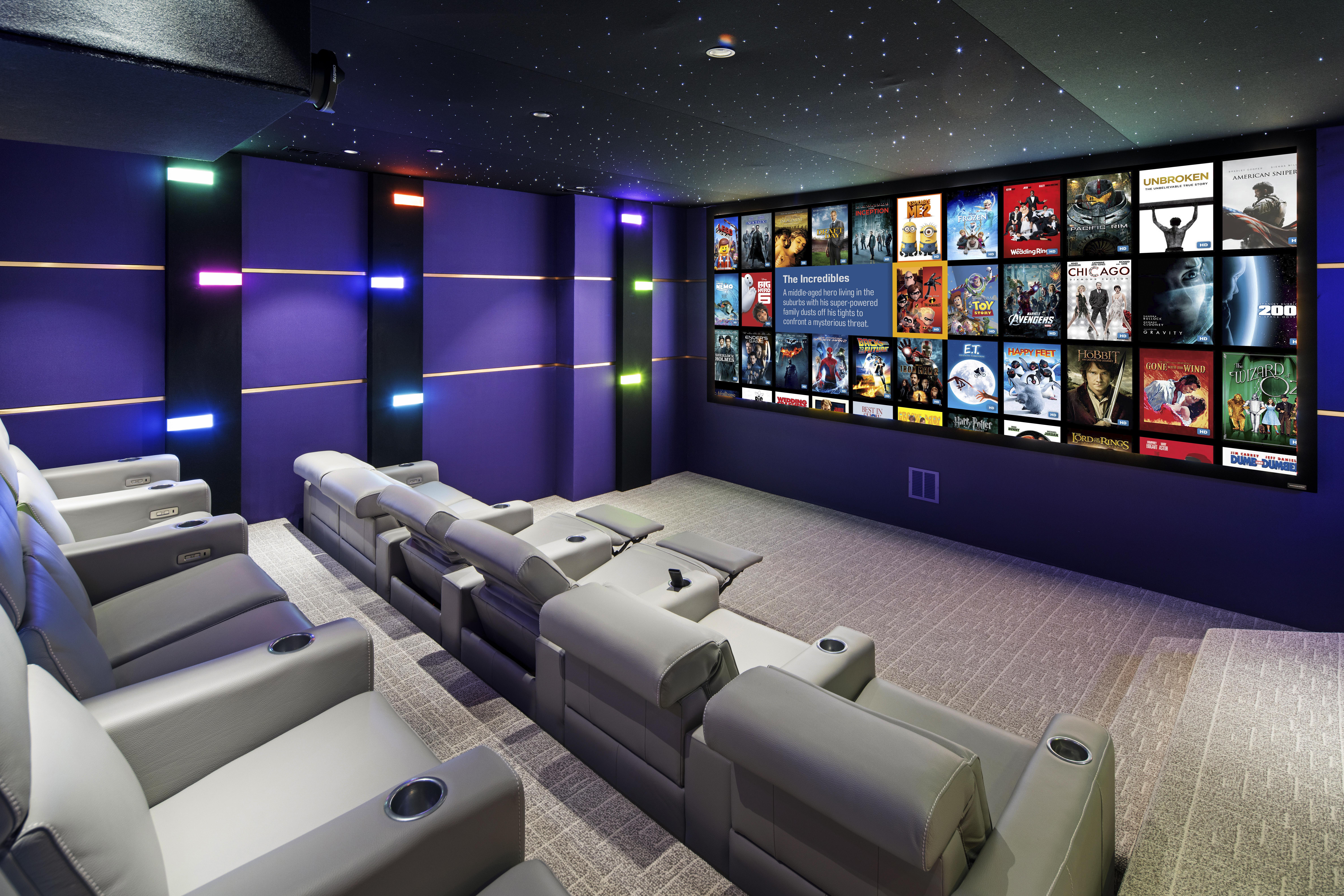 Nerve Inc. Incredible theater renovation Storm Audio/Ascendo 13 ch Atmos with Christie Digital M4k-15 RGB Laser projector