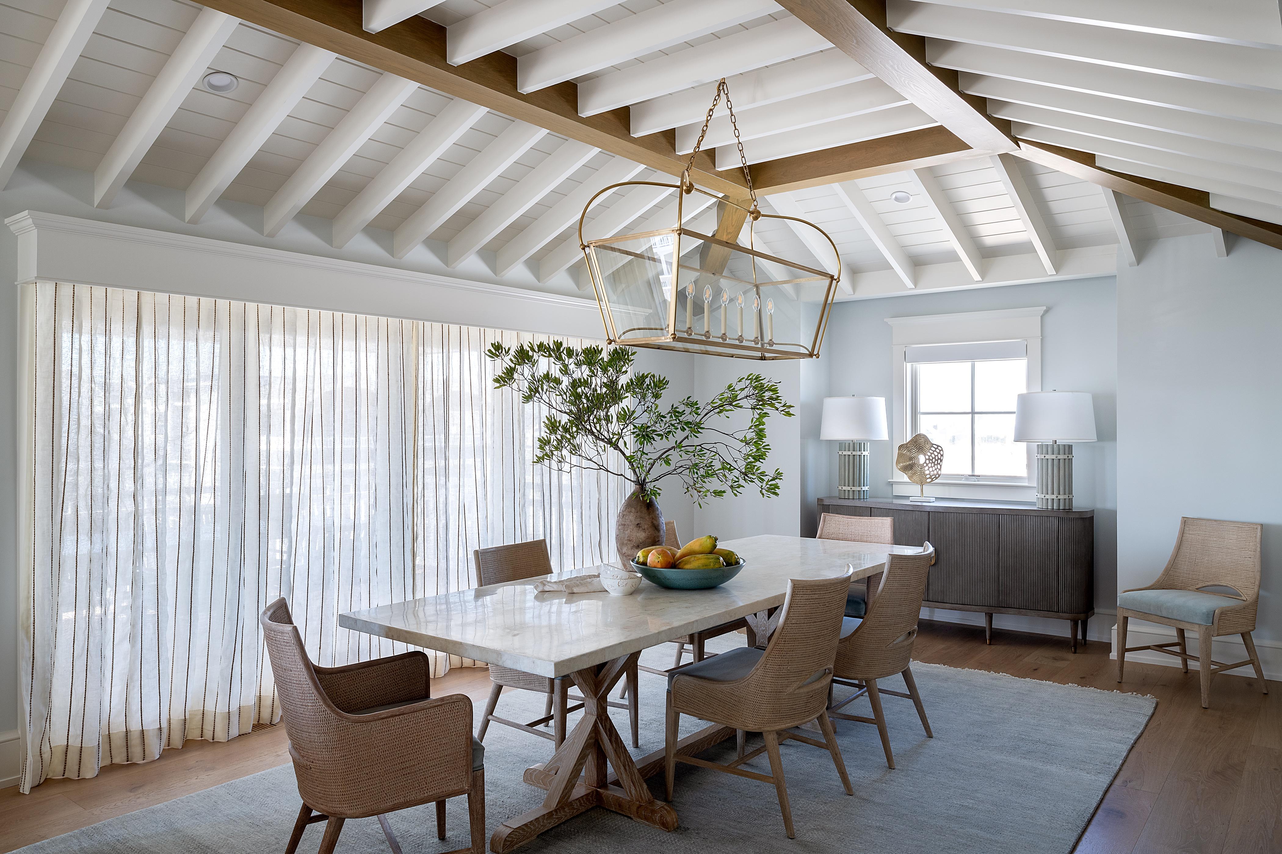 IGS Homeworks New Jersey beach house with motorized drapery, speakers and lighting controlled by Crestron Home.
