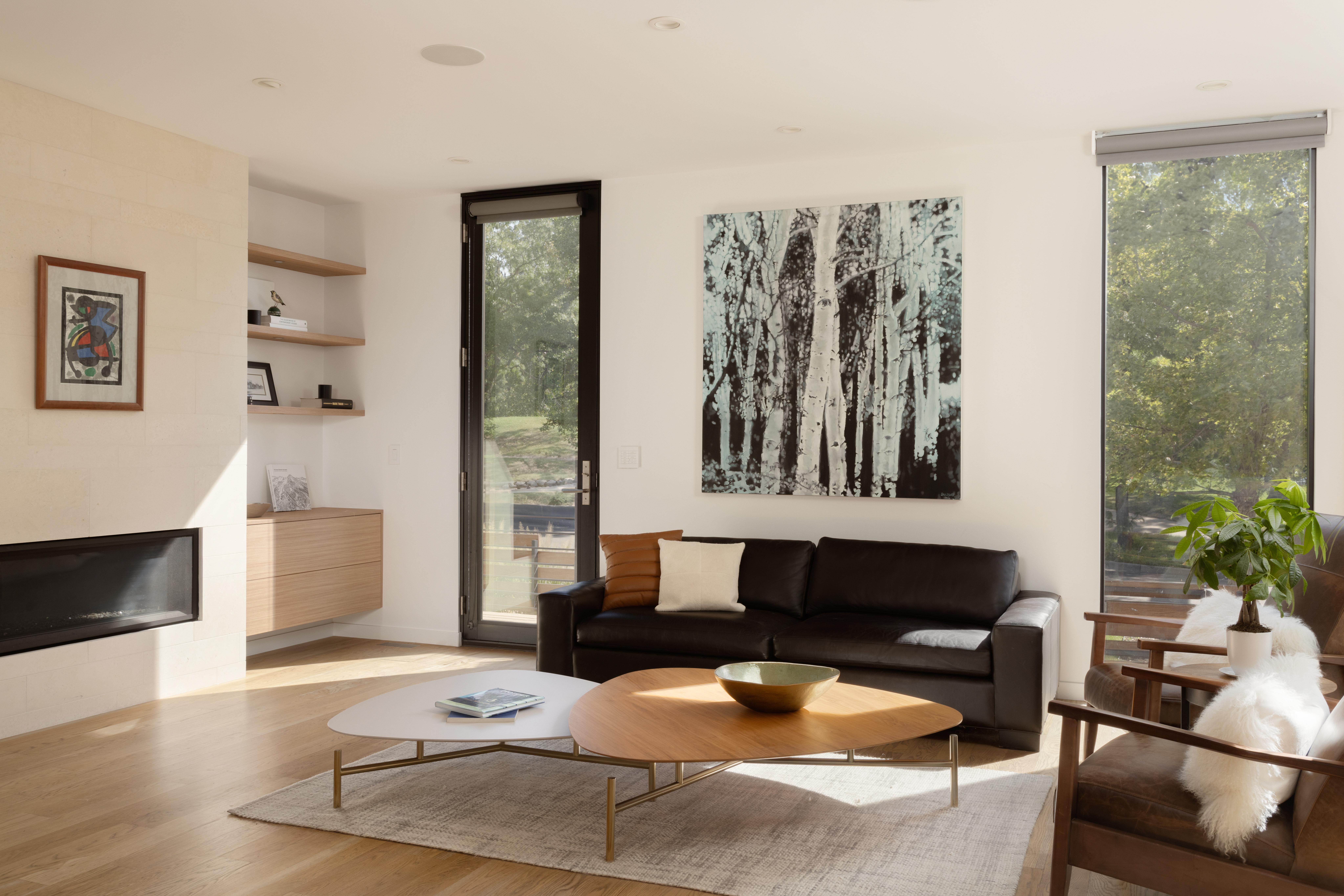 Aurum Shades Lighting Control Audio Living Room