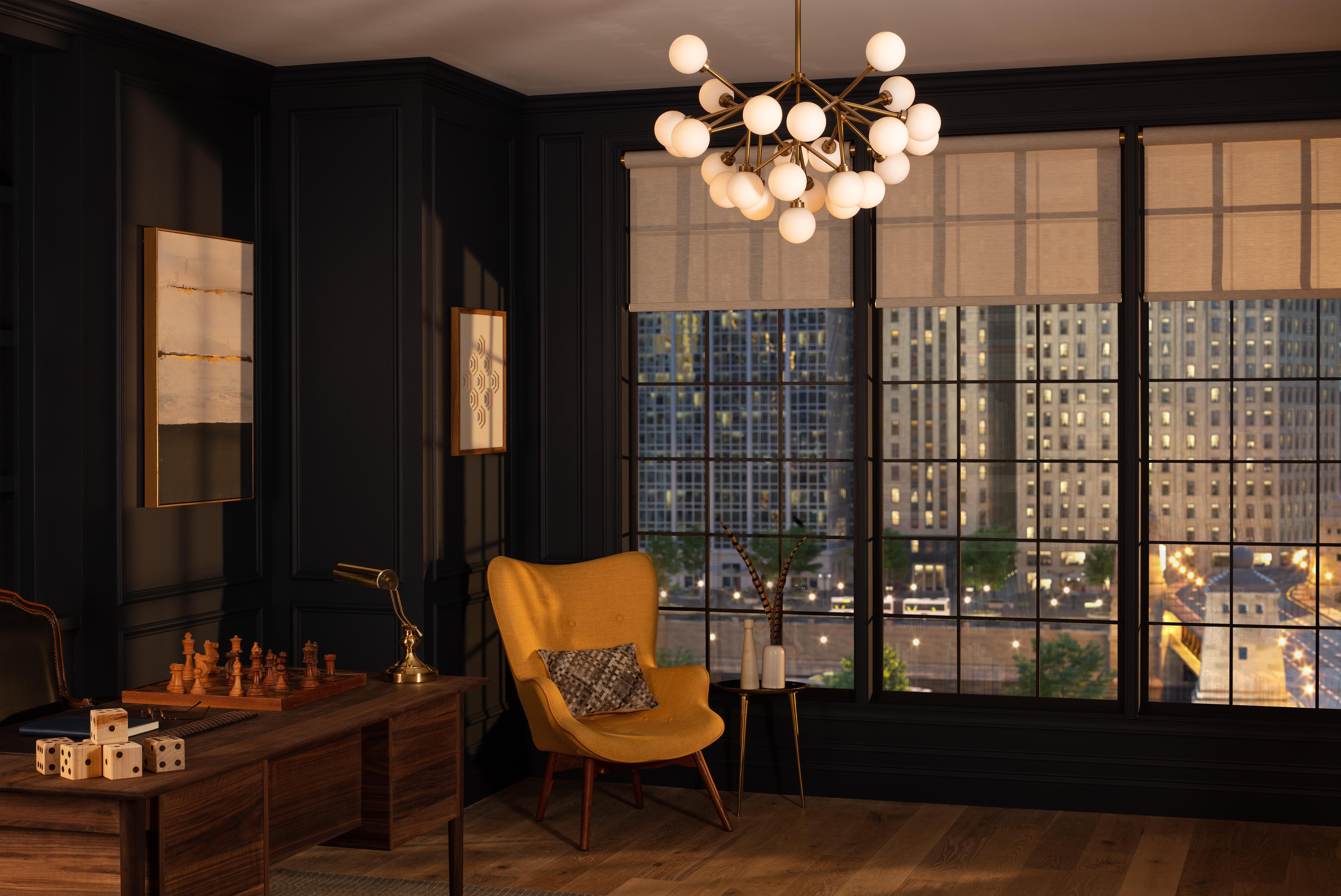 Lutron Palladiom Wire-Free Roller Shades