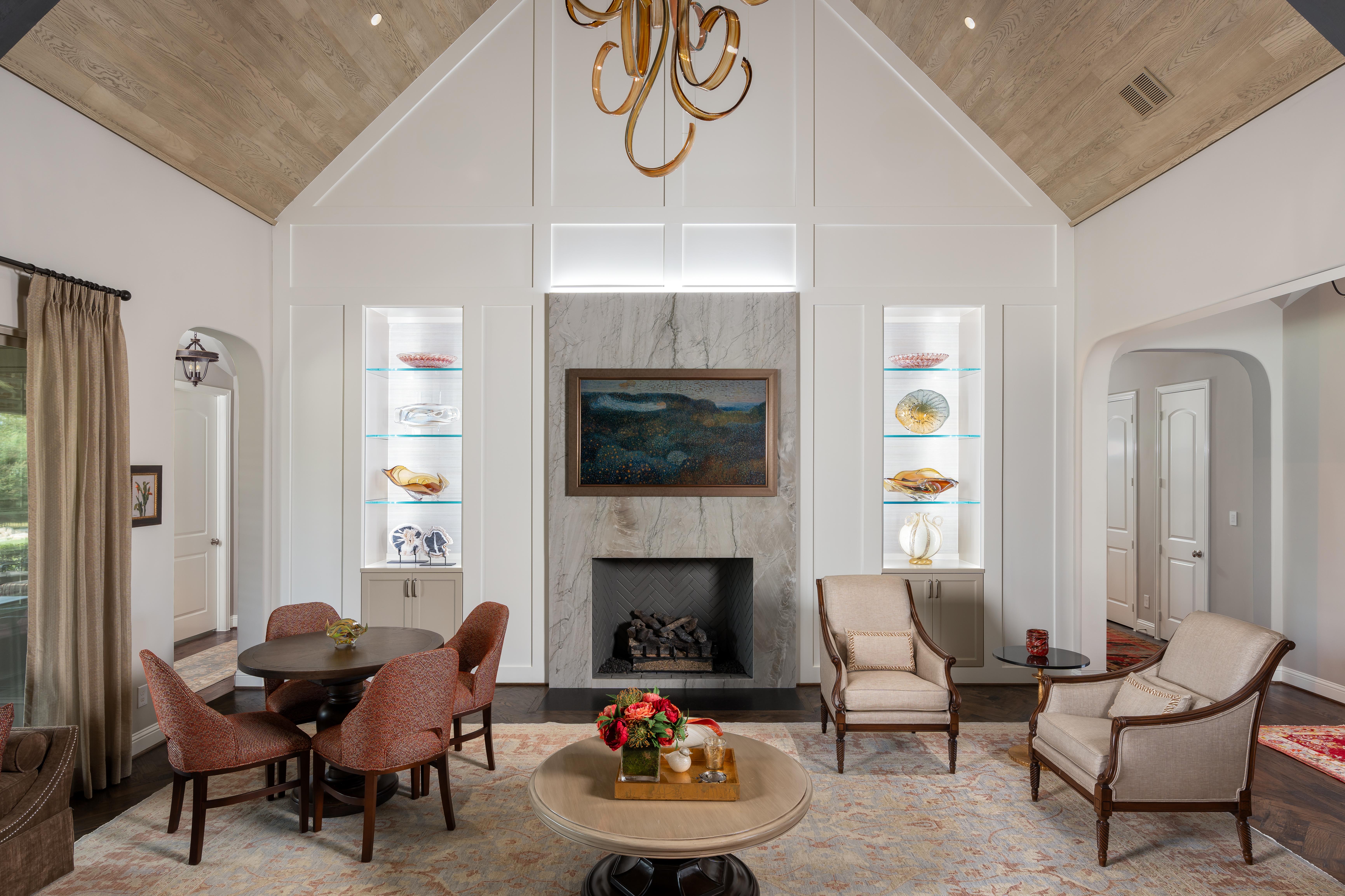 WH Technologies This Great Room Features a 7.2 invisible Audio System, fully tunable architectural fixtures and Savant Control
